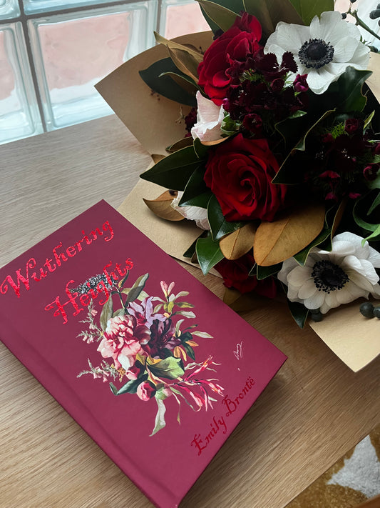 Wuthering Heights Book and Bouquet Set